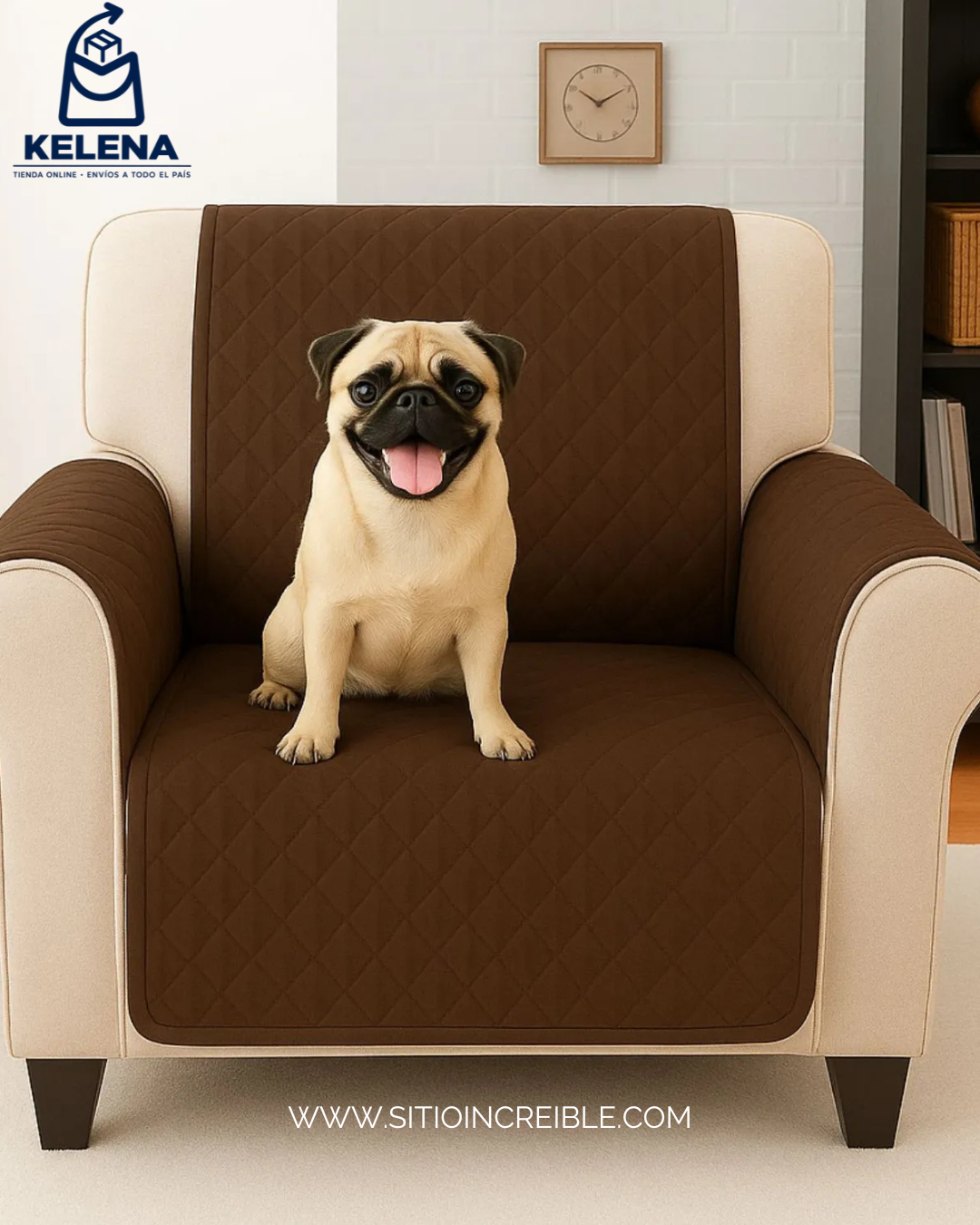 Protector De Sofa 1 Puesto Reversible