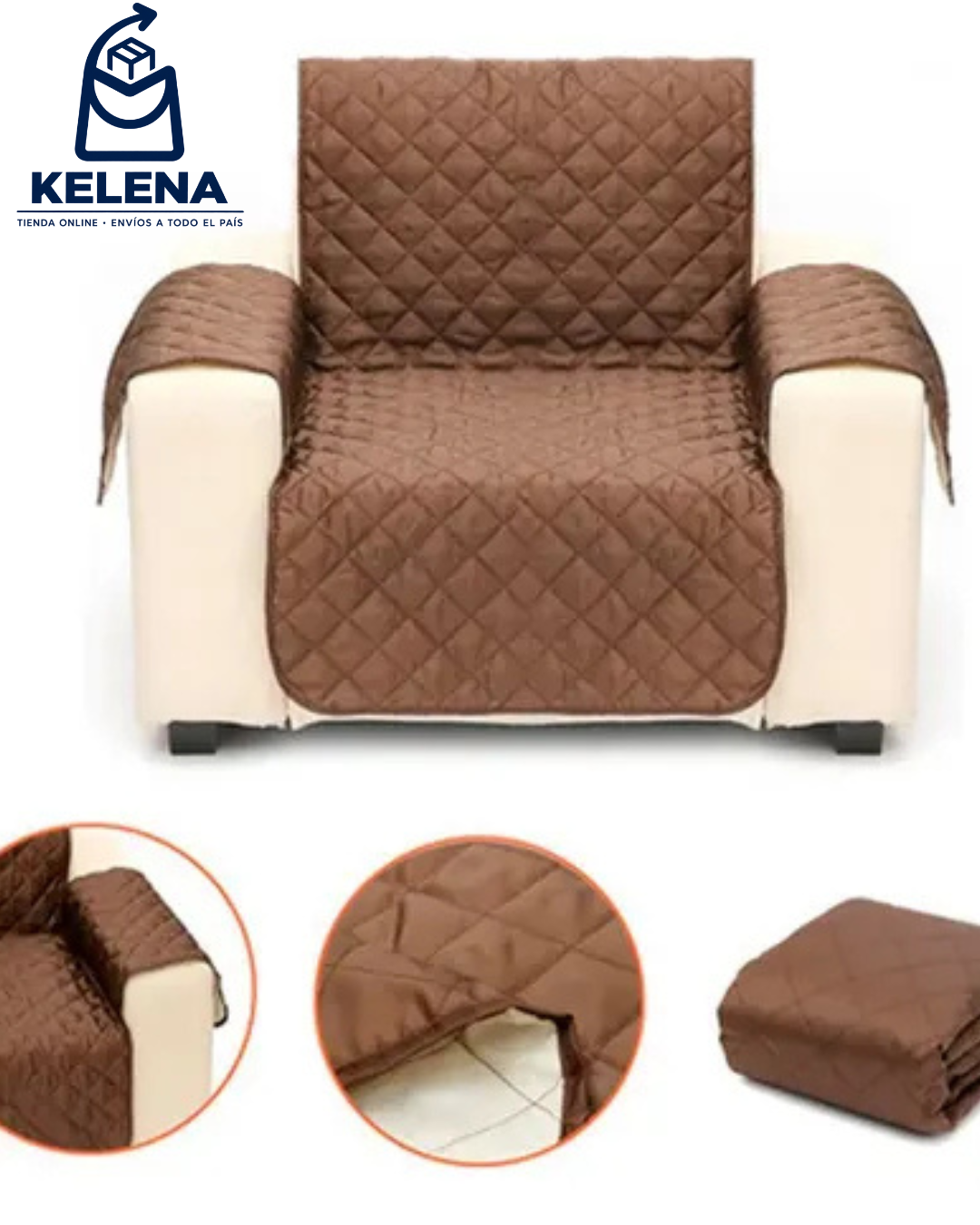 Protector De Sofa 1 Puesto Reversible